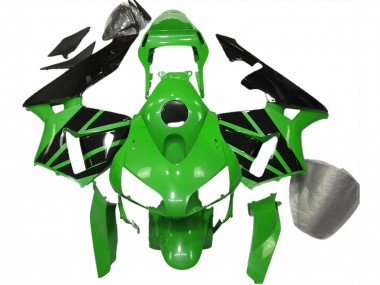 Green Black No Decals 2003-2004 Honda CBR600RR Motorcycle Fairing