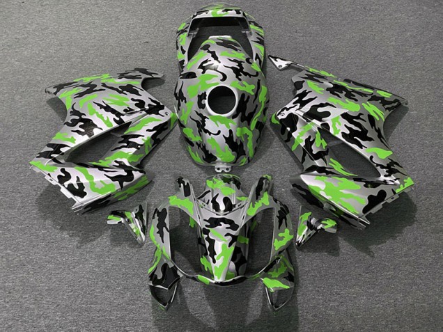 Green Camo 2002-2012 Honda VFR800 Motorcycle Fairing Green Camo 2002-2012 Honda VFR800 Motorcycle Fairing