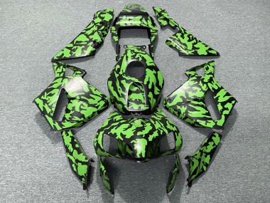 Green Camo 2003-2004 Honda CBR600RR Motorcycle Fairing