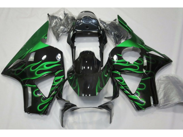Green Flame 2002-2003 Honda CBR954RR Motorcycle Fairing Green Flame 2002-2003 Honda CBR954RR Motorcycle Fairing