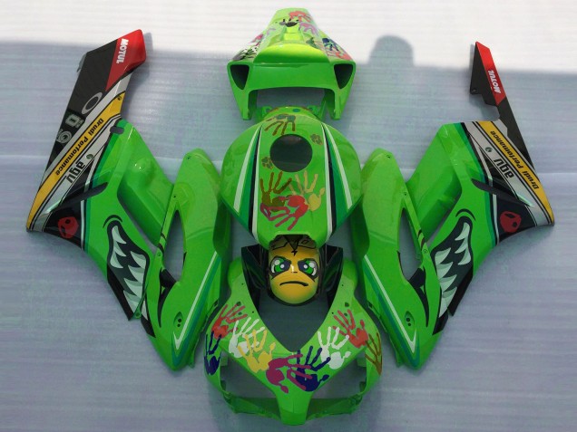 Green Shark 2004-2005 Honda CBR1000RR Motorcycle Fairing Green Shark 2004-2005 Honda CBR1000RR Motorcycle Fairing