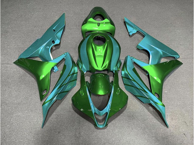 Green & Teal 2007-2008 Honda CBR600RR Motorcycle Fairing Green & Teal 2007-2008 Honda CBR600RR Motorcycle Fairing