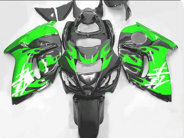 Green and Grey 2008-2020 Suzuki GSXR 1300 Hayabusa Motorcycle Fairing Green and Grey 2008-2020 Suzuki GSXR 1300 Hayabusa Motorcycle Fairing