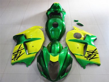 Green and Yellow 1997-2007 Suzuki GSXR 1300 Hayabusa Motorcycle Fairing