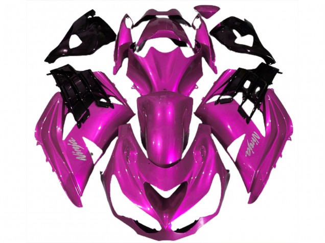 Hot Pink 2012-2021 Kawasaki ZX14R Motorcycle Fairing Hot Pink 2012-2021 Kawasaki ZX14R Motorcycle Fairing