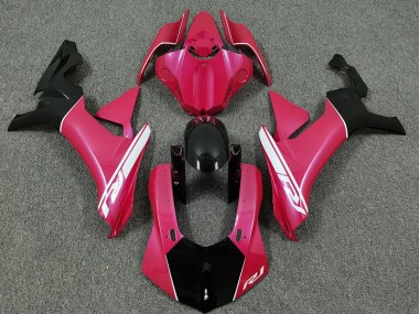 Hot Pink and Black 2015-2019 Yamaha R1 Motorcycle Fairing