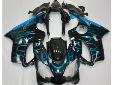 Light Blue Flame 2004-2007 Honda CBR600 F4i Motorcycle Fairing