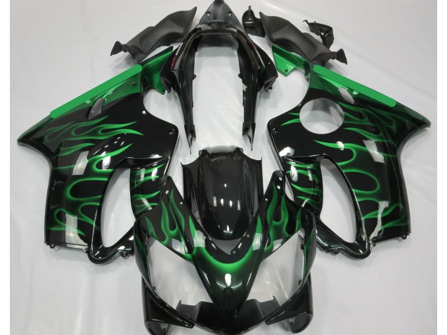 Light Green Flame 2004-2007 Honda CBR600 F4i Motorcycle Fairing