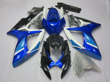 Light and Dark Blue 2006-2007 Suzuki GSXR 600-750 Motorcycle Fairing