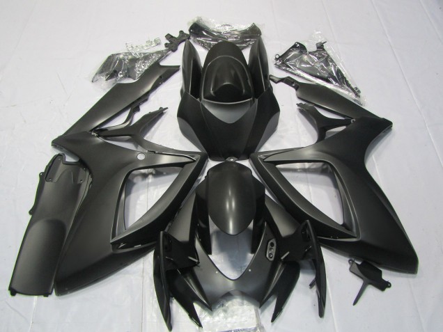 Matte Black 2006-2007 Suzuki GSXR 600-750 Motorcycle Fairing Matte Black 2006-2007 Suzuki GSXR 600-750 Motorcycle Fairing