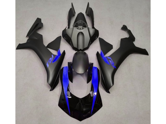 Matte Black & Blue 2015-2019 Yamaha R1 Motorcycle Fairing Matte Black & Blue 2015-2019 Yamaha R1 Motorcycle Fairing