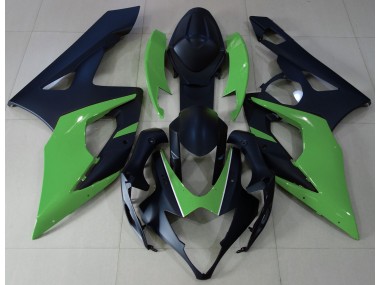 Matte Black & Green 2005-2006 Suzuki GSXR 1000 Motorcycle Fairing