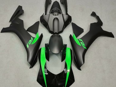 Matte Black & Green 2015-2019 Yamaha R1 Motorcycle Fairing