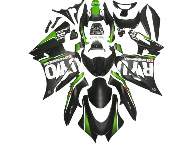 Matte Black & Green 2017-2023 Suzuki GSXR 1000 Motorcycle Fairing Matte Black & Green 2017-2023 Suzuki GSXR 1000 Motorcycle Fairing