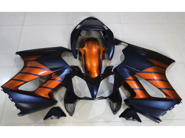 Matte Black & Orange 2002-2012 Honda VFR800 Motorcycle Fairing Matte Black & Orange 2002-2012 Honda VFR800 Motorcycle Fairing