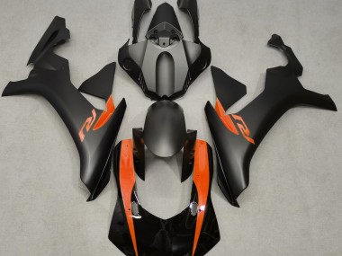 Matte Black & Orange 2015-2019 Yamaha R1 Motorcycle Fairing