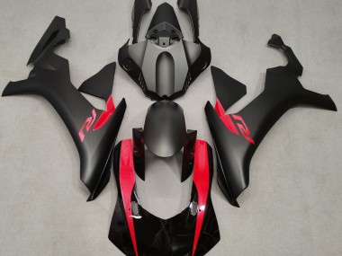 Matte Black & Pearl Red 2015-2019 Yamaha R1 Motorcycle Fairing