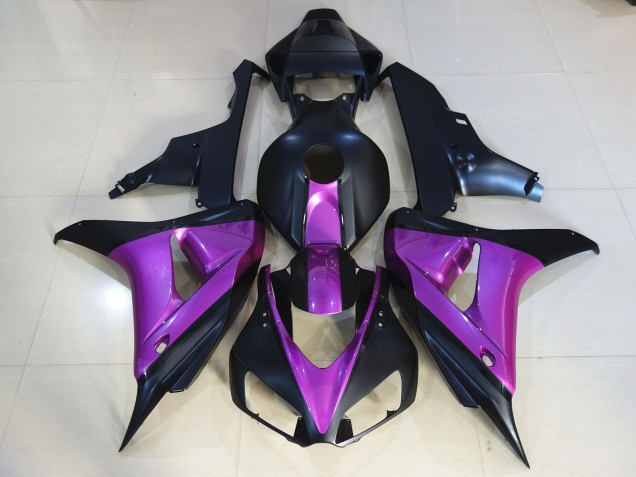 Matte Black Purple 2006-2007 Honda CBR1000RR Motorcycle Fairing Matte Black Purple 2006-2007 Honda CBR1000RR Motorcycle Fairing