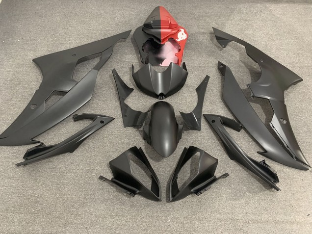 Matte Black & Red 2008-2016 Yamaha R6 Motorcycle Fairing Matte Black & Red 2008-2016 Yamaha R6 Motorcycle Fairing