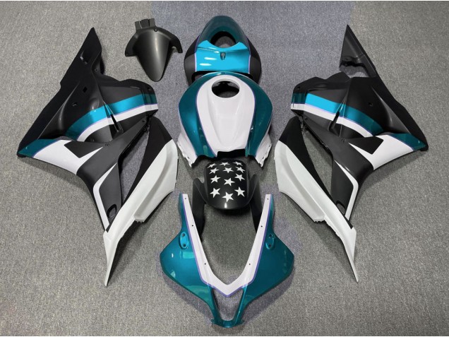 Matte Black and Light Blue Star 2009-2012 Honda CBR600RR Motorcycle Fairing Matte Black and Light Blue Star 2009-2012 Honda CBR600RR Motorcycle Fairing