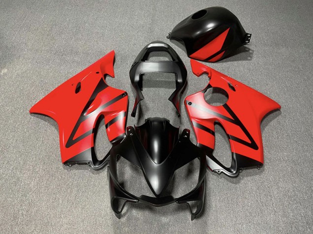 Matte Black and Red 2001-2003 Honda CBR600 F4i Motorcycle Fairing Matte Black and Red 2001-2003 Honda CBR600 F4i Motorcycle Fairing