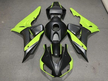 Matte Grey Black and Green 2006-2007 Honda CBR1000RR Motorcycle Fairing