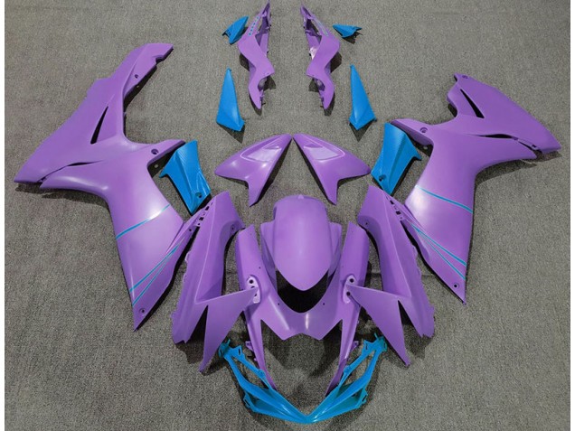Matte Purple & Blue 2011-2024 Suzuki GSXR 600-750 Motorcycle Fairing