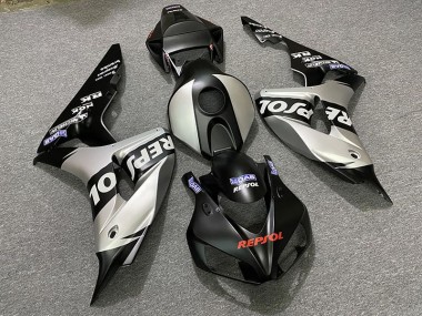 Matte Silver Repsol 2006-2007 Honda CBR1000RR Motorcycle Fairing