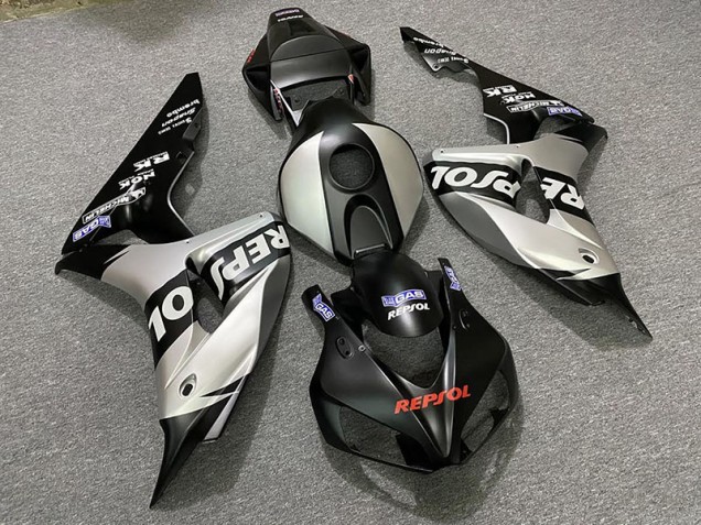 Matte Silver Repsol 2006-2007 Honda CBR1000RR Motorcycle Fairing Matte Silver Repsol 2006-2007 Honda CBR1000RR Motorcycle Fairing