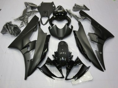 Matte and Gloss Black 2006-2007 Yamaha R6 Motorcycle Fairing