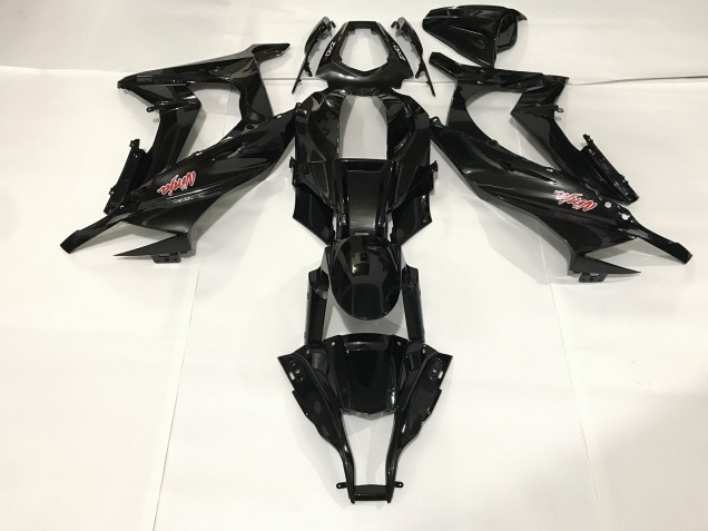 Metallic Black 2009-2012 Kawasaki ZX6R Motorcycle Fairing Metallic Black 2009-2012 Kawasaki ZX6R Motorcycle Fairing