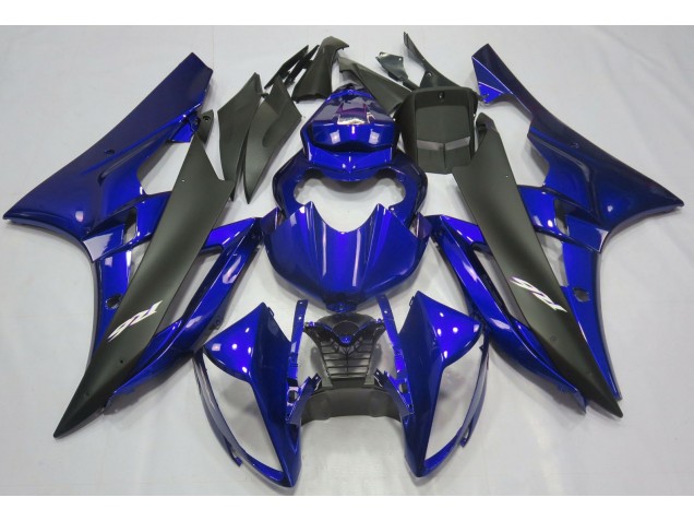 Metallic Blue & Black 2006-2007 Yamaha R6 Motorcycle Fairing Metallic Blue & Black 2006-2007 Yamaha R6 Motorcycle Fairing