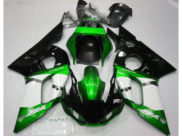 Metallic Green 1998-2002 Yamaha R6 Motorcycle Fairing Metallic Green 1998-2002 Yamaha R6 Motorcycle Fairing