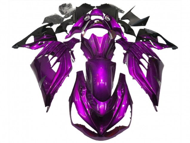 Mood Purple Gloss 2012-2021 Kawasaki ZX14R Motorcycle Fairing Mood Purple Gloss 2012-2021 Kawasaki ZX14R Motorcycle Fairing