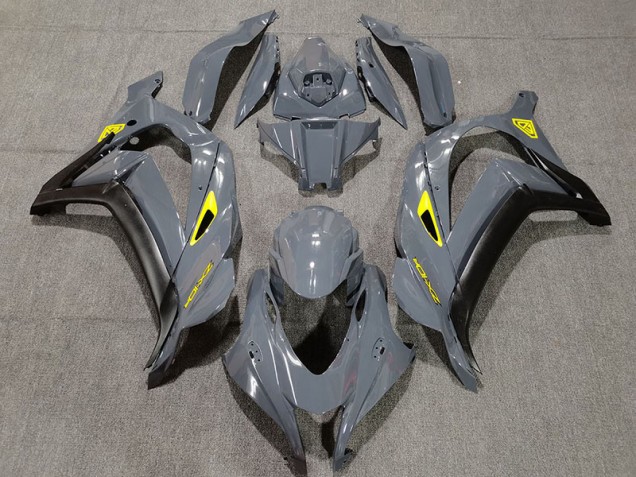 Nardo Grey & Black 2016-2019 Kawasaki ZX10R Motorcycle Fairing Nardo Grey & Black 2016-2019 Kawasaki ZX10R Motorcycle Fairing