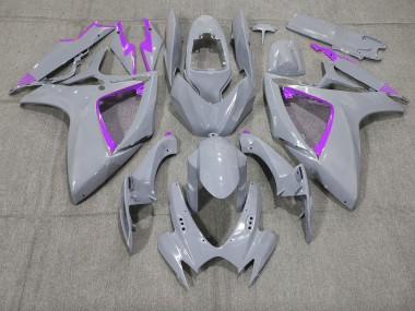 Nardo and Purple Trim 2006-2007 Suzuki GSXR 600-750 Motorcycle Fairing
