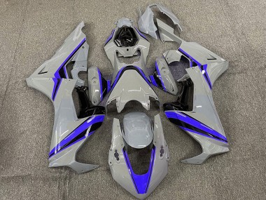 Nardo with Blue Stripes 2017-2023 Honda CBR1000RR Motorcycle Fairing