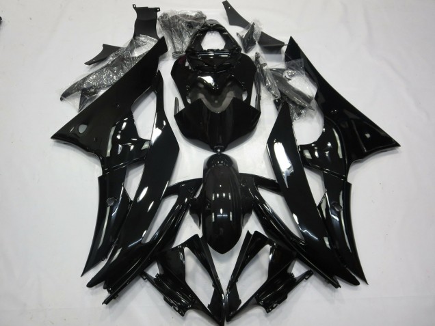 No.2 Gloss Black 2008-2016 Yamaha R6 Motorcycle Fairing