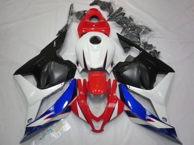 OEM Style Black White Red and Blue 2009-2012 Honda CBR600RR Motorcycle Fairing OEM Style Black White Red and Blue 2009-2012 Honda CBR600RR Motorcycle Fairing