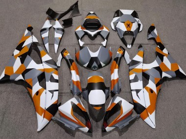 Orange Camo Plain 2008-2016 Yamaha R6 Motorcycle Fairing