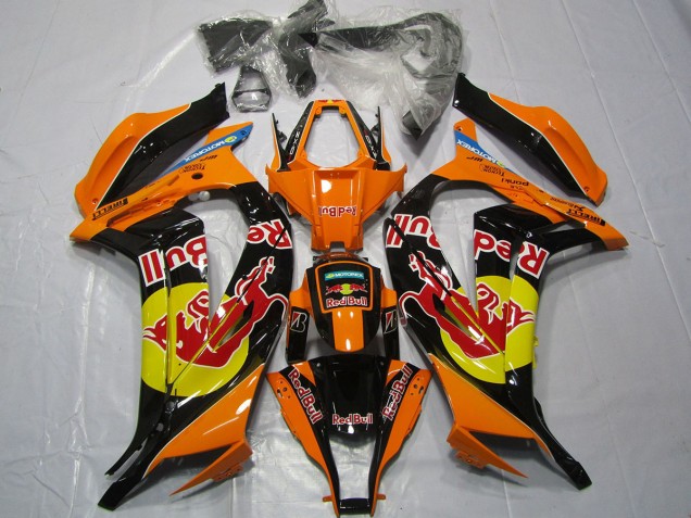 Orange Red bull 2011-2015 Kawasaki ZX10R Motorcycle Fairing Orange Red bull 2011-2015 Kawasaki ZX10R Motorcycle Fairing