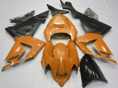 Pearl Orange & Black 2004-2005 Kawasaki ZX10R Motorcycle Fairing
