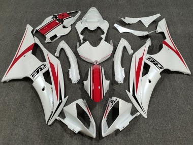 Pearl White & Gloss Red 2008-2016 Yamaha R6 Motorcycle Fairing