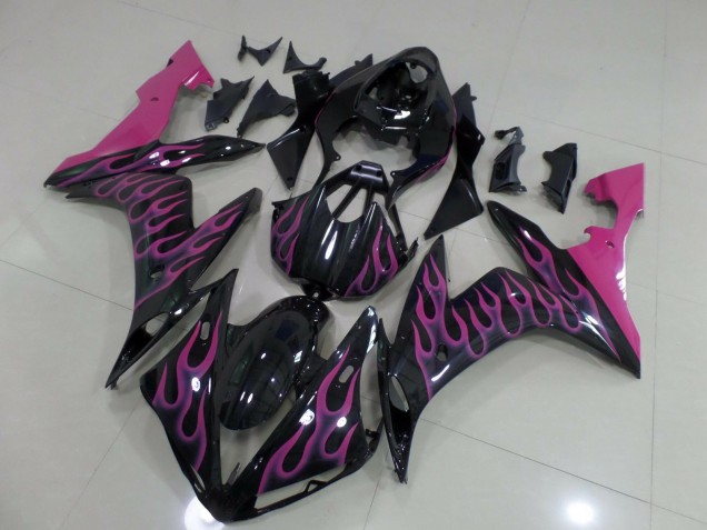 Pink Flame 2004-2006 Yamaha R1 Motorcycle Fairing Pink Flame 2004-2006 Yamaha R1 Motorcycle Fairing