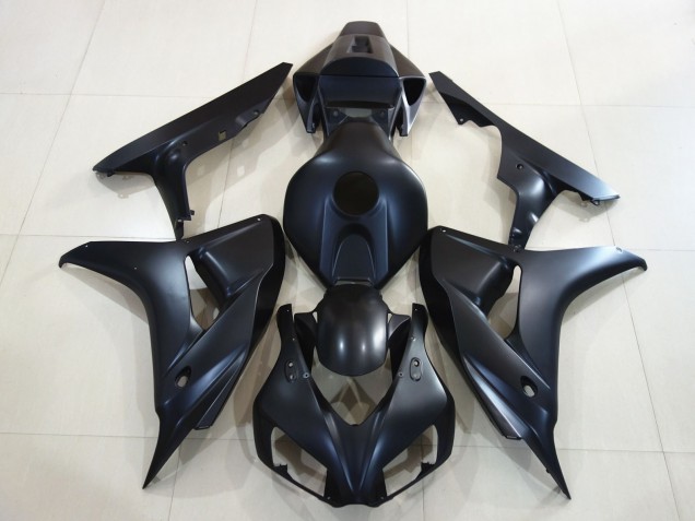 Plain Matte Black 2006-2007 Honda CBR1000RR Motorcycle Fairing Plain Matte Black 2006-2007 Honda CBR1000RR Motorcycle Fairing