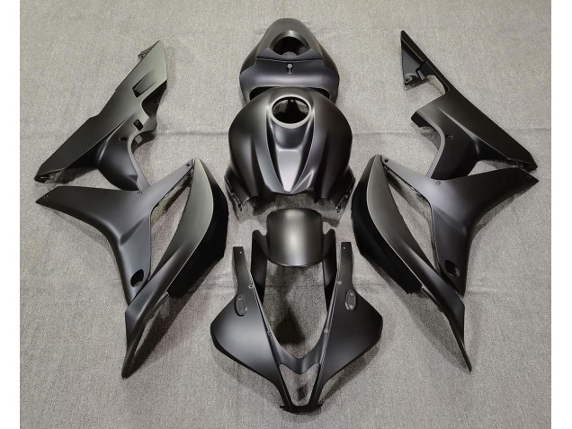 Plain Matte Black 2007-2008 Honda CBR600RR Motorcycle Fairing Plain Matte Black 2007-2008 Honda CBR600RR Motorcycle Fairing
