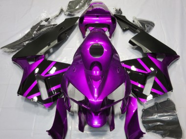 Purple & Gloss Black Design 2005-2006 Honda CBR600RR Motorcycle Fairing