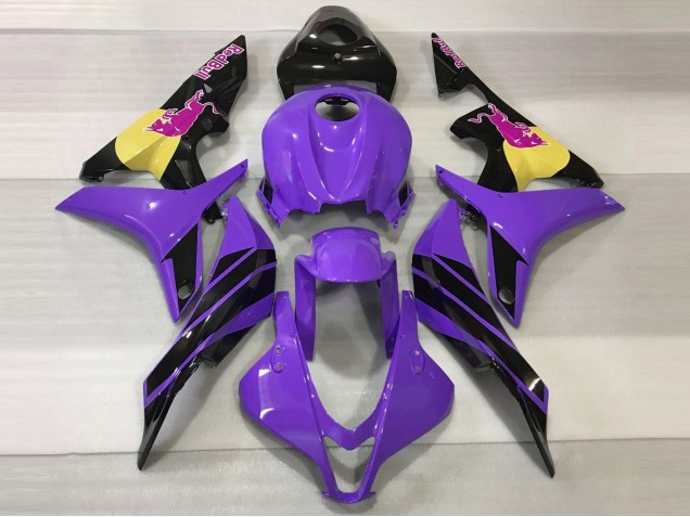 Purple & Pink Bull 2007-2008 Honda CBR600RR Motorcycle Fairing Purple & Pink Bull 2007-2008 Honda CBR600RR Motorcycle Fairing