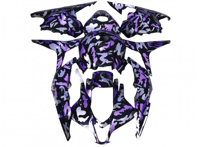 Purple Snow Camo 2009-2012 Honda CBR600RR Motorcycle Fairing Purple Snow Camo 2009-2012 Honda CBR600RR Motorcycle Fairing