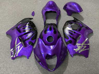 Purple and Black 1997-2007 Suzuki GSXR 1300 Hayabusa Motorcycle Fairing